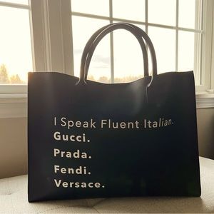 “I speak” bag
